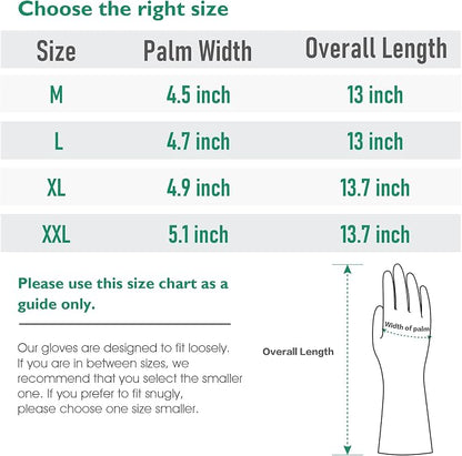 COOLJOB Heat Resistant Oven Gloves, Waterproof Liquid Silicone BBQ Grilling - Image 7