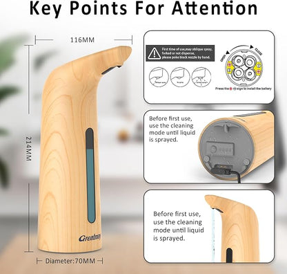 Convenient Automatic Soap Dispenser, 4 Adjustable Levels Touchless Hand - Image 3