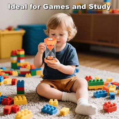 5 Minute Hourglass Sand Timer, Plastic Hexagon Hourglass Sand Clock 5 Min - Image 2