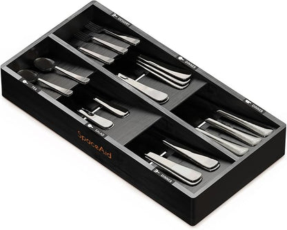 SpaceAid Bamboo Silverware Drawer Organizer by SpaceAid