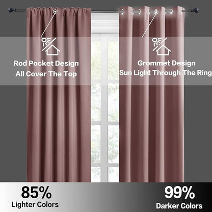 RYB HOME Small Curtains Blackout - Image 5