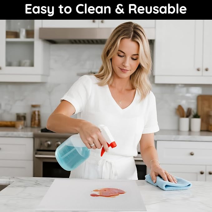 Kitchen Cabinet Liners for Shelves, 17.7" W x 197" L x 0.03" T, Non Adhesive - Image 4