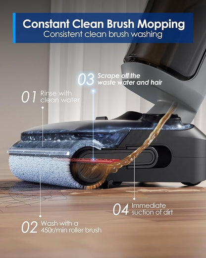 Tineco Floor ONE i5 Stretch Wet Dry Vacuum Cleaner, Vacuum & Mop in One Step - Image 4