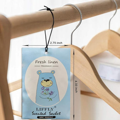 14 Packs Fresh Linen Scented Sachets Bags fit Drawers and Closets Gift Box - Image 5