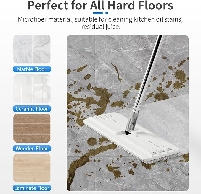 10Pcs Joymoop Mop Replacement Pads, 15 * 4.9'' Universal Mop Pads Mop Head - Image 7