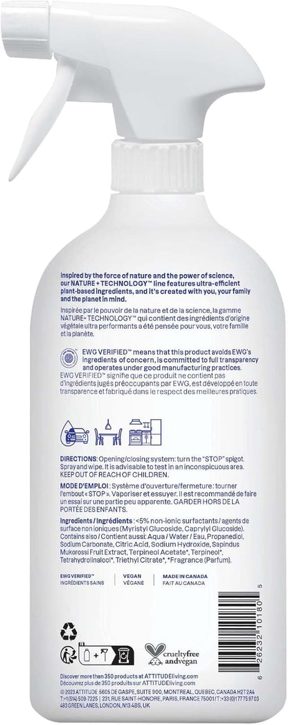 ATTITUDE All Purpose Cleaner Spray, EWG Verified, Made - Image 8