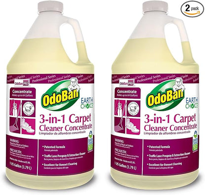 OdoBan Professional Series 3-in-1 Carpet Cleaner Concentrate, Made in the USA by OdoBan