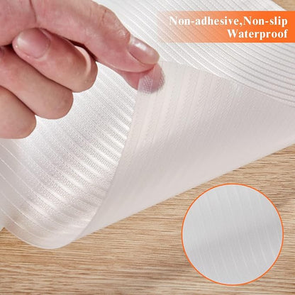 17.5" X 120" Refrigerator Liners Shelf Liner, Fridge Liners Non Slip Washable - Image 3