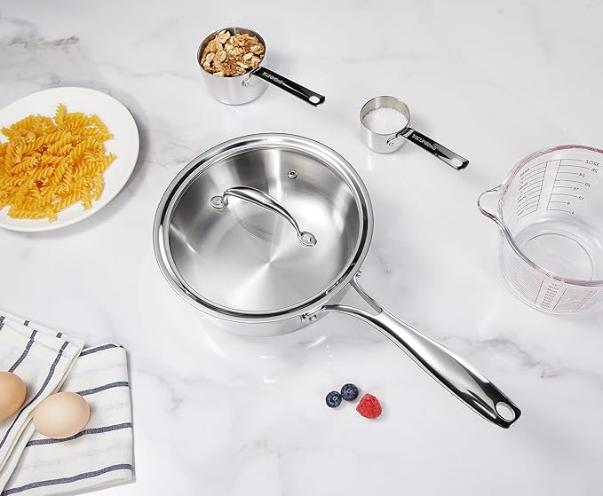 KEAWELL K3 Premium 2-Quart Tri-Ply Stainless Steel Saucepan - Image 6