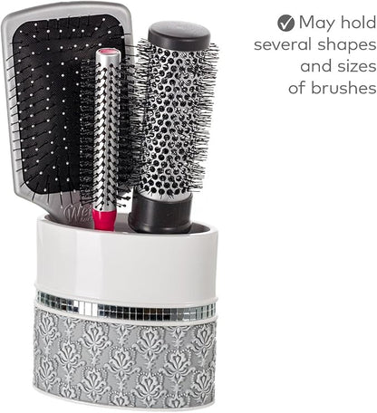 Creative Scents Mirror Damask Toothbrush Holder - Image 4