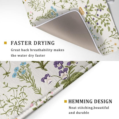 Wild Flowers Plant Dish Drying Mats - Image 3
