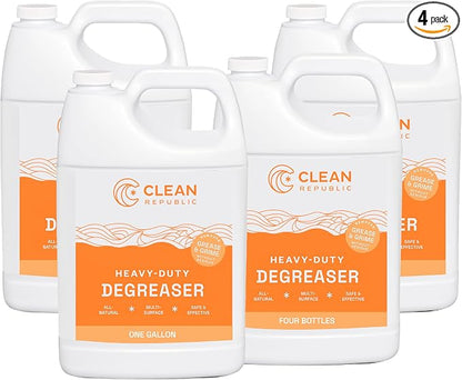 Clean Republic Heavy-Duty Degreaser, Stove Tops, and More, 1 Gallon Bottle by CleanRepublic