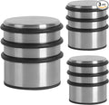 KINJOEK 3 PCS Heavy Weight Door Stopper, No DrillStainless Steel Door Stop with Protective Rubber Bands Door Wedge for Office, Home, Garage, Laundry Door