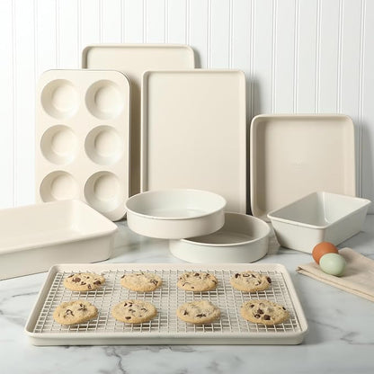 Martha Stewart Gallen 10 Piece Baking Pans Ceramic PFA Free Non Toxic Non Stick - Image 6