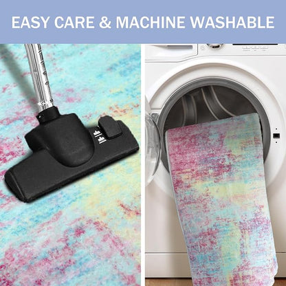 IOHOUZE Abstract Area Rugs 6x9 Ft Washable Rugs - Image 3