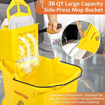 38 Qt Commercial Mop Bucket - Image 3