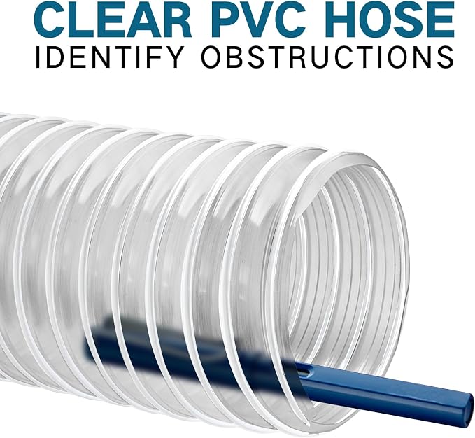 PVC Dust Collection Hose 6" x 5'- Heavy PVC Fume Collection Hose - Image 7