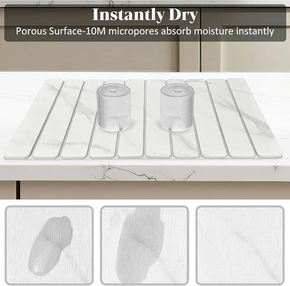 2 PCS Large Stone Dish Drying Mats - Image 2