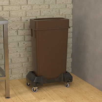 23 Gallon Brown Slim Jim Trash Can - Image 4