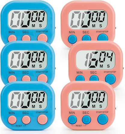 Digital Kitchen Timer, Magnetic Countdown Minute Simple Timer by enithElite