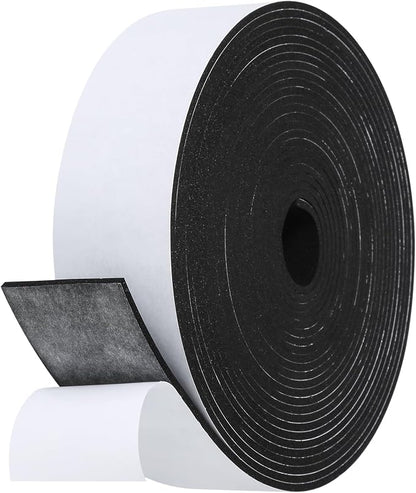 Weather Stripping Door Seal Strip- 2 Inch X 1/8 Inch X 26Feet, Strong Adhesive by Amzjjle