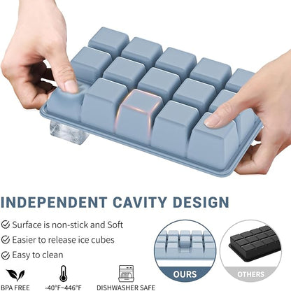 Silicone Ice Cube Tray 3 Pack - Image 2