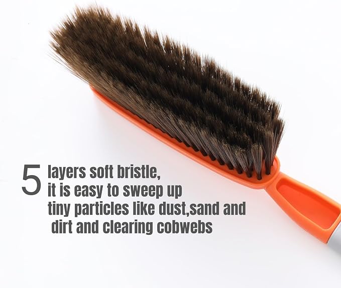 3 Pack 15" Soft Bristle Bed & Counter Cleaning Brush, Dusting & Crumb Debris - Image 2