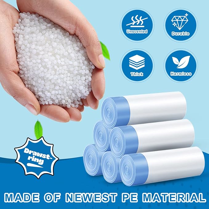 6 Gallon Trash Bags Drawstring 1.1 Mil - Image 4