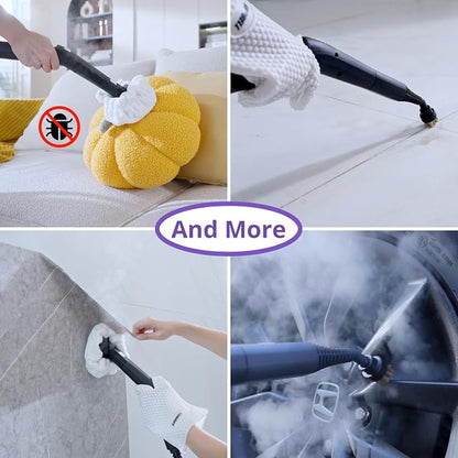 Steam Cleaner: 1650W, Fast 50-Sec Heat-Up-21-Piece Kit Refill Anytime-No - Image 6