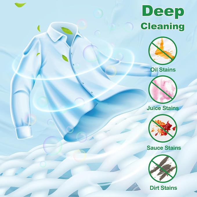 Laundry Detergent Sheet, Eco-Friendly & Hypoallergenic Wash Strips, Natural - Image 2