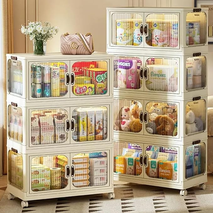 Multi-Purpose Stackable Plastic Storage Bins - Image 8
