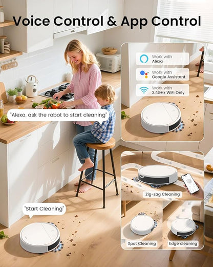 OKP Robot Vacuum and Mop Combo K5 Ultra Small Robotic Cleaner - Image 8