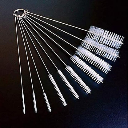 Long Straw Brush, Nylon Pipe Tube Cleaner 8-ihch 10 Different Diameters Set of - Image 5