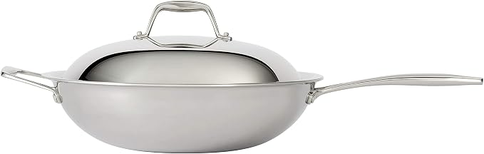 Tramontina Signature Tri-Ply Clad Stainless Steel 12.5-Inch Wok - Image 2