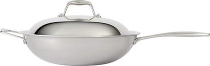 Tramontina Signature Tri-Ply Clad Stainless Steel 12.5-Inch Wok - Image 2