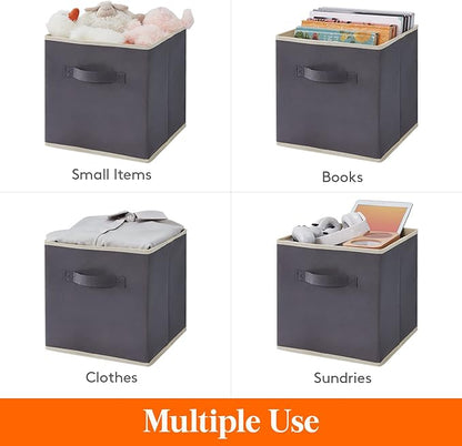 Lifewit Collapsible Fabric Storage Cubes Bins Set 13 Inch, Foldable Cubby - Image 6