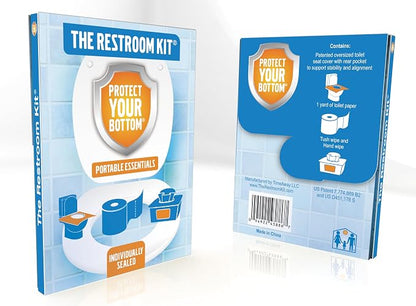 The Restroom Kit Great for travel Portable Disposable Oversized Toilet Seat - Image 2