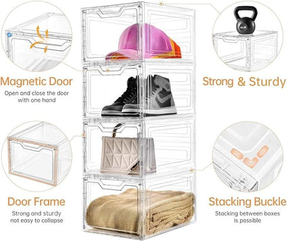 10 Pack Closet Organizers and Storage, Clothes Organizers and Storage, Plastic - Image 3