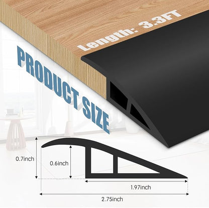 Floor Transition Strip Door Threshold 39" Floor Transition Reducer Trim on The - Image 2