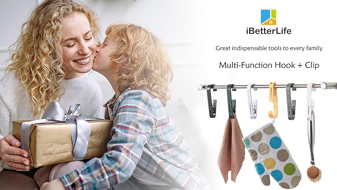 iBetterLife 4Pcs Laundry Hooks Clips Hanger - Image 2