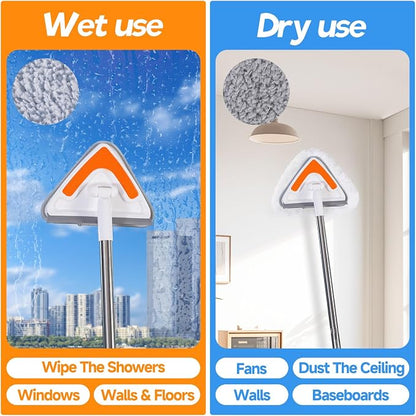 Wall Mop Cleaner with Long Handle, 94” Multipurpose Wall Duster, Ceiling Mop - Image 3
