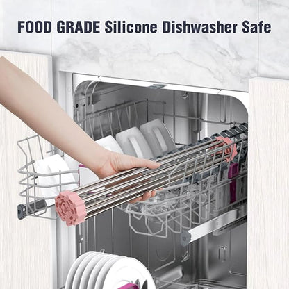 Tomorotec 17.7" x 12.5" Roll Up Dish Drying Rack Over Sink Drying Rack Sink - Image 6