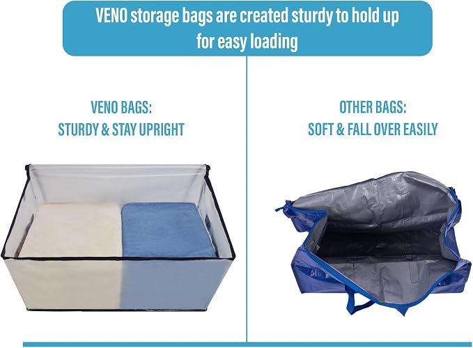 VENO 6 Pack Moving and Storage Bags, Heavy Duty, Alternative to Moving Boxes - Image 5