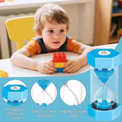 Hourglass Sand Timer 1 Minute, Unbreakable Hourglass Sand Clock, Plastic - Image 3