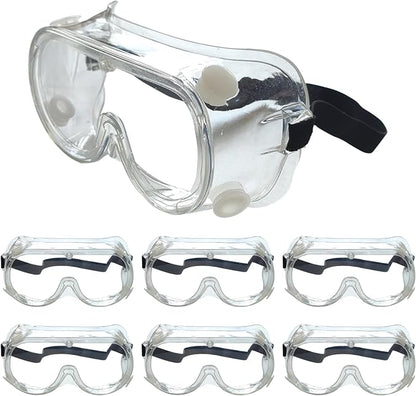 Safety Goggles 6 Pack by AmaStep