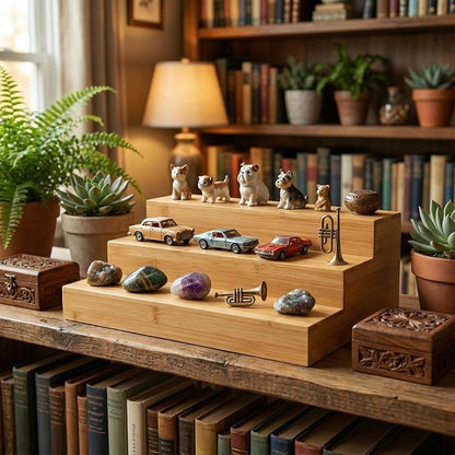 2 Pack Bamboo Spice Rack Organizer - Image 6