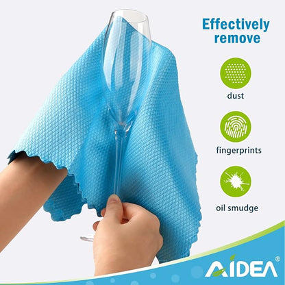 AIDEA Microfiber Glass Cleaning Cloth, Premium Microfiber Glass and Window - Image 2