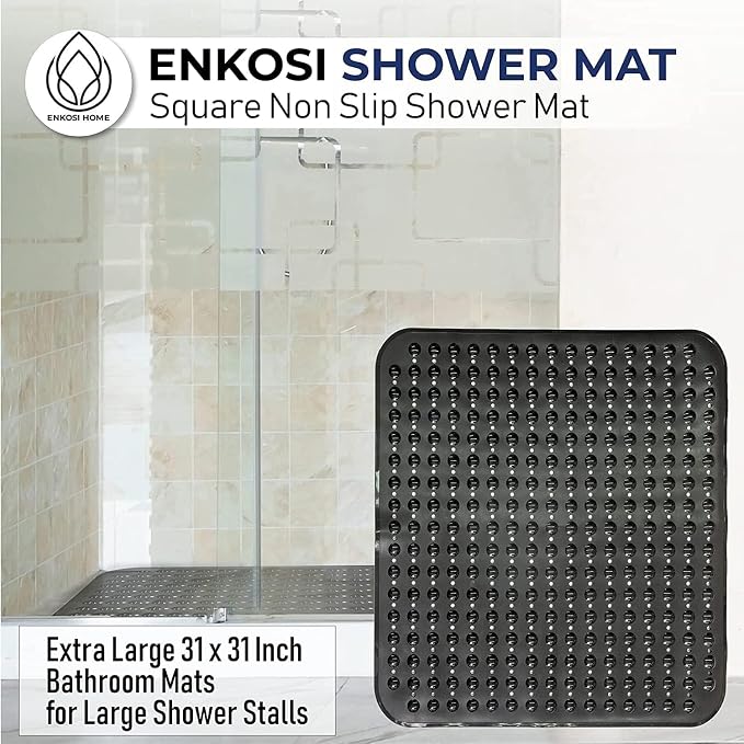 ENKOSI Extra Large Square Non Slip Shower Mat - Image 3