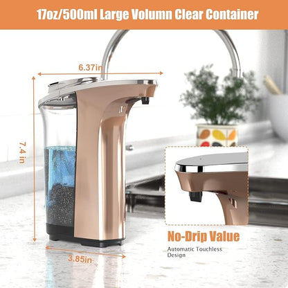 Automatic Soap Dispenser, PZOTRUF Touchless 17oz/500ml - Image 7