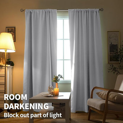 BGment Room Darkening Curtains 40 Inches Length - Image 3